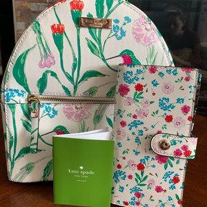 NWOT Kate Spade Hummingbird Backpack & Wallet